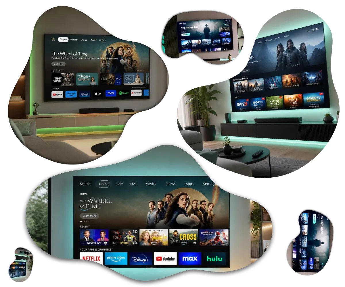 German IPTV guide hero section