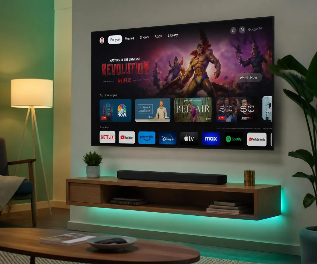 German IPTV guide hero section