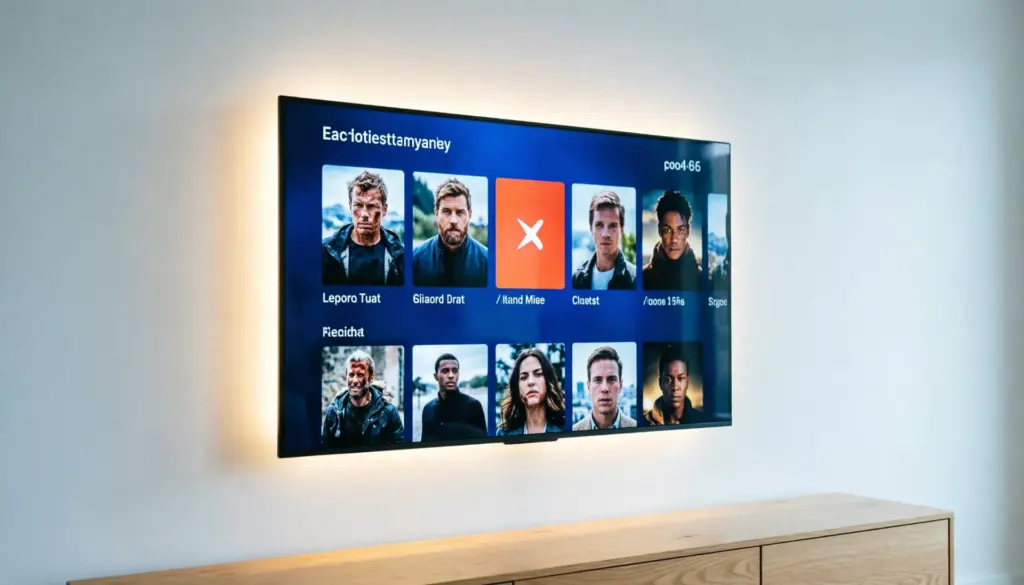 Smart TV Bildschirm mit Kaufübersicht und Einrichtungsanleitung für IPTV in Deutschland 2026